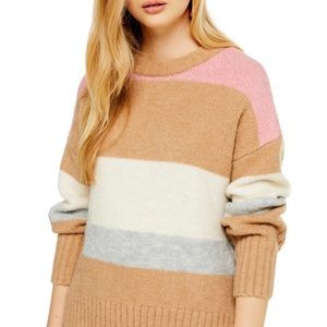 Cozy color block sweater  🎀